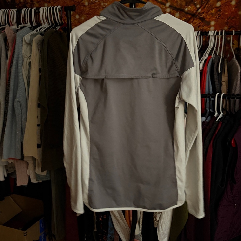 Fabletics Stylish Gray And White Jacket - image 2